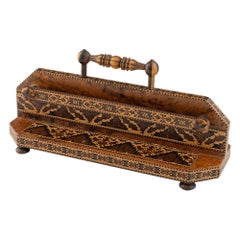 Tunbridge Ware Letter Rack Attributed to Edmund Nye c1850
