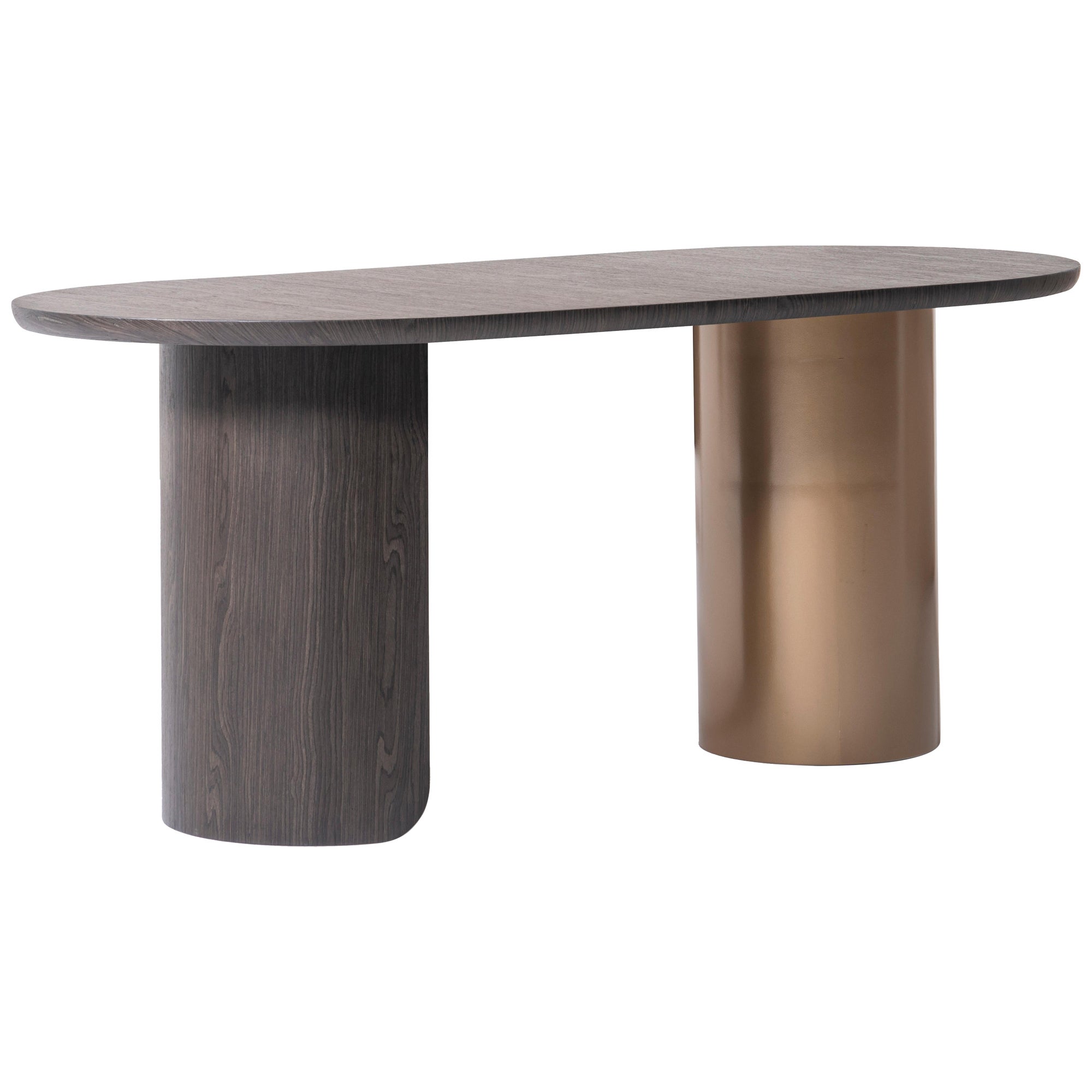 Post Mesa de Comedor Moderna Luna, Mesa de Comedor Ovalada Para 6 Personas