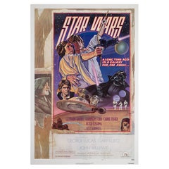 Affiche d'origine du film « Star Wars US 1 Sheet Style D », Struzen, 1977