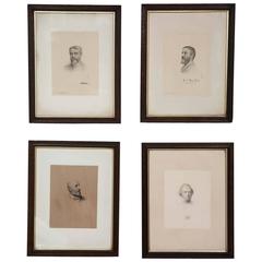 Original Victorian Portrait Prints of the Grillions Club