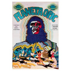 Planet of the Apes Original Czech Film Poster, Vratislav Hlavatý, 1970