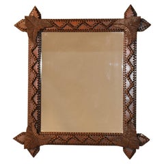 Miroir Tramp Art du 19ème siècle