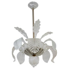 Increíble araña Art Decó Ninfea de cristal de Murano de Barovier Italia, 1940