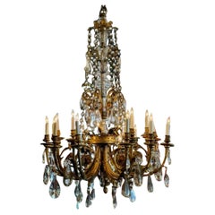 Araña francesa Luis XVI atribuida a Baccarat