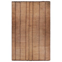 Alfombra Tuareg Vintage Marroquí de Gran Tamaño, con Rayas Geométricas, de Rug & Kilim