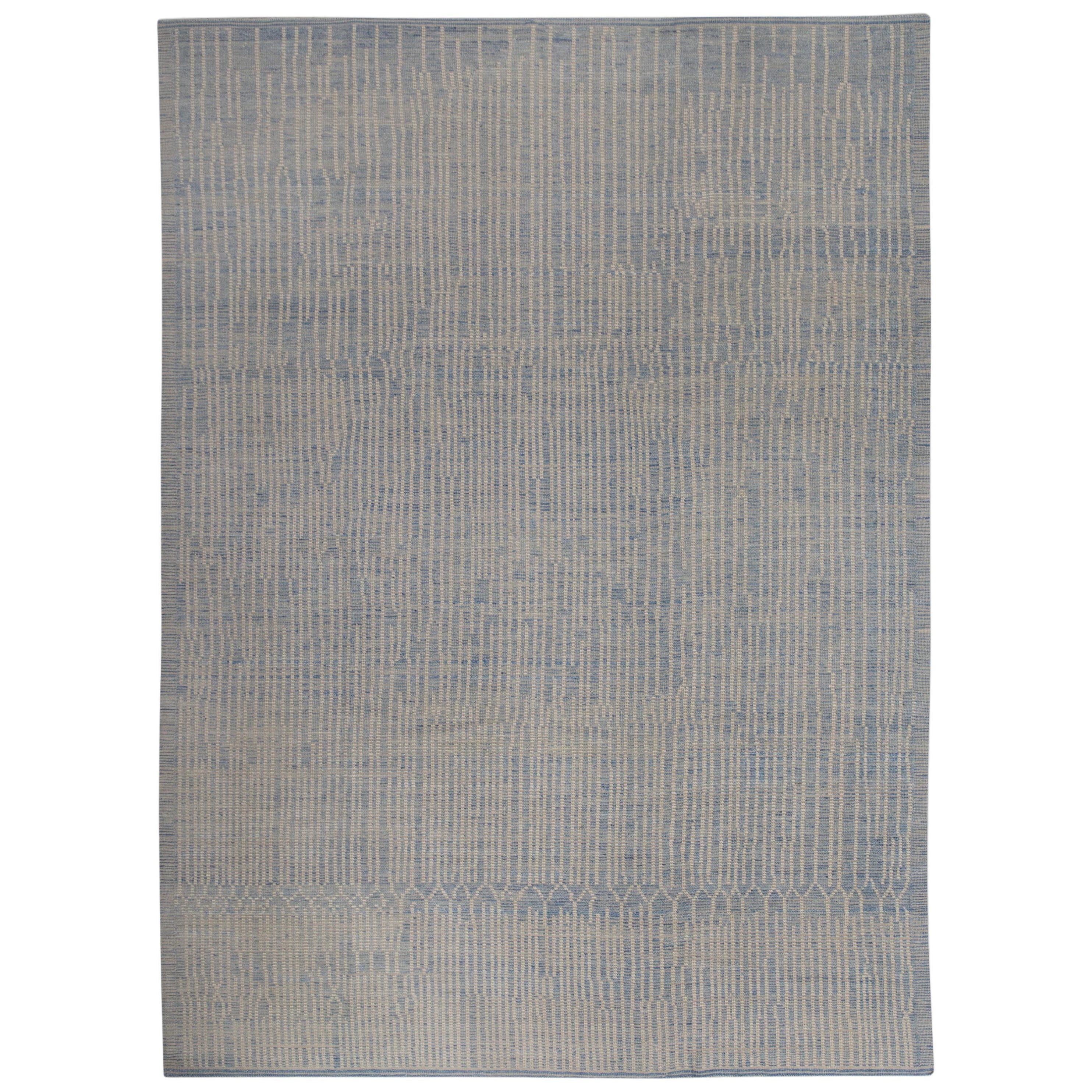 Handgefertigter Tulu-Teppich aus Wolle in geometrischem Design 10' x 13'10"