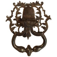 Antique 18th Century Iron Door Knocker from France