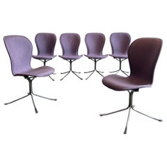 Set Of Six Upholstered Ion Dining Chairs By Gideon Kramer