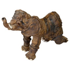 Wonderful Whimsical Hand Built Pottery Elephant