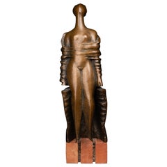 David Erevantzi (1940-/Armenia): "Woman", Original Sculpture - Circa 1980-85