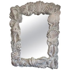 Vintage Nautical Shell Mirror