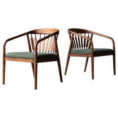 Mid-Century ‘Declaration’ Lounge Chairs by Kipp Stewart for Drexel - a Pair