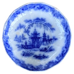 Plato de cerámica inglesa de Staffordshire Patrón de Whampoa circa 1842