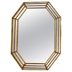 Hollywood Regency Style Italian Giltwood Wall Mirror By LaBarge
