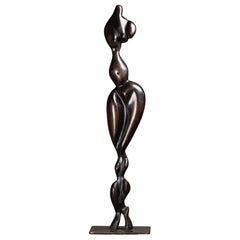 "Woman", black patinated bronze sculpture numebered on x/10 C.1980