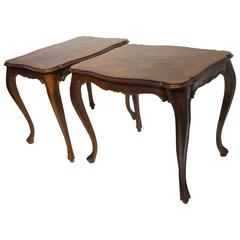 Pair of Baroque Walnut Tables
