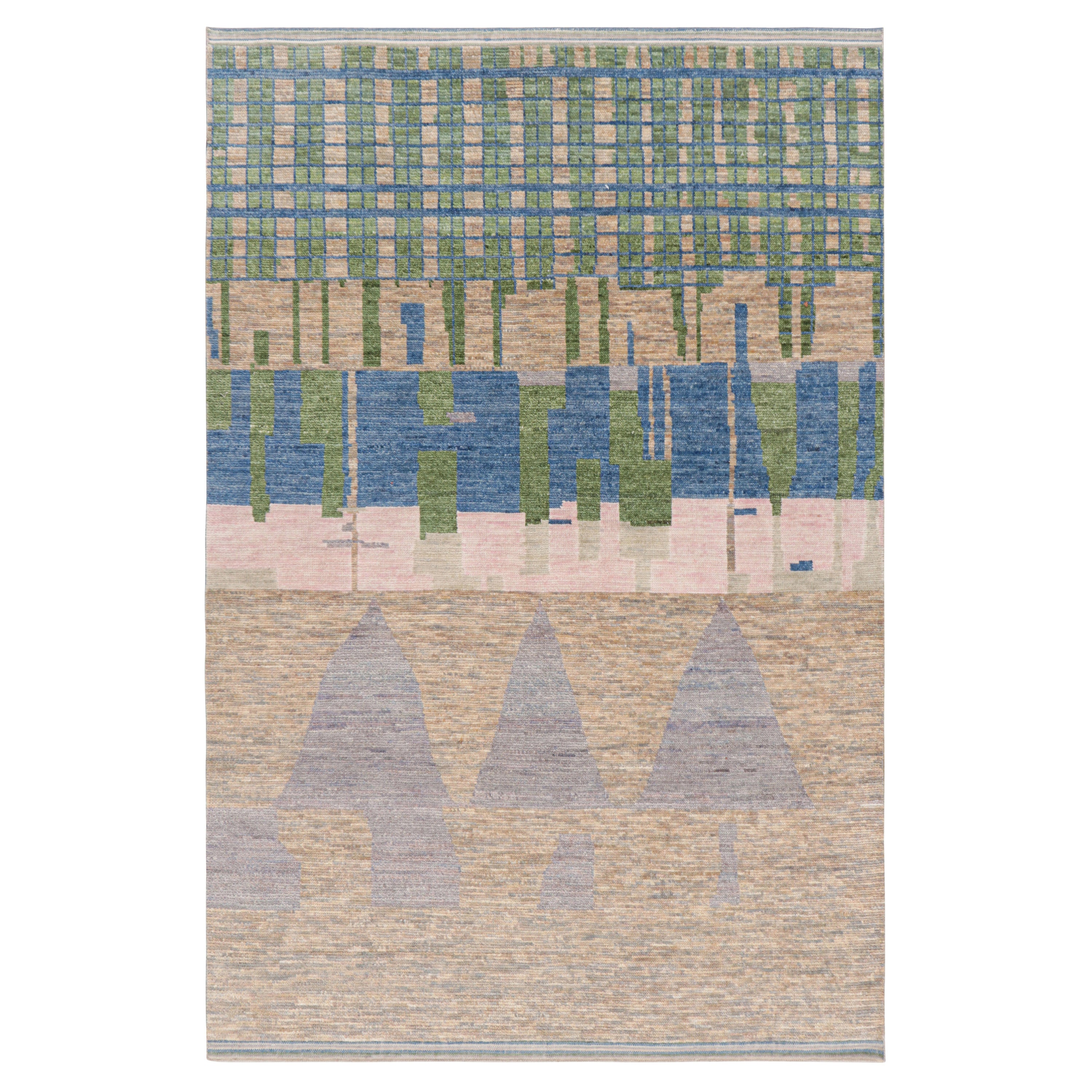 Marokkanischer Teppich von Rug & Kilim mit polychromen, geometrischen Mustern