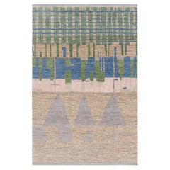 Tapis de style marocain à motifs géométriques polychromes de Rug & Kilim