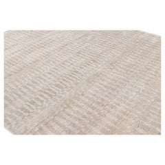 Rug & Kilim’s Contemporary Textural Rug in Beige-Brown and Gray Tones