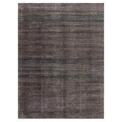 Tapis de style marocain de Rug & Kilim en gris avec des motifs bleus sur toute la surface