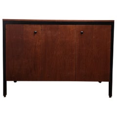 Rare Black Frame Teak Cabinet by George Nelson for Herman Miller