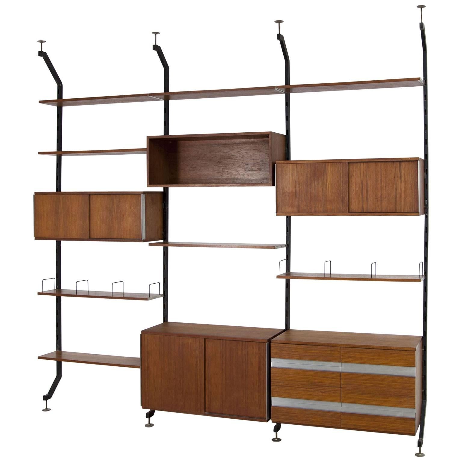 Teak Wall-Unit by Ico Parisi for Mim Roma Model Urio For Sale