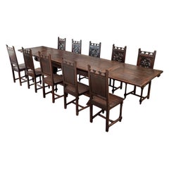 An antique large English table from the early 18th century