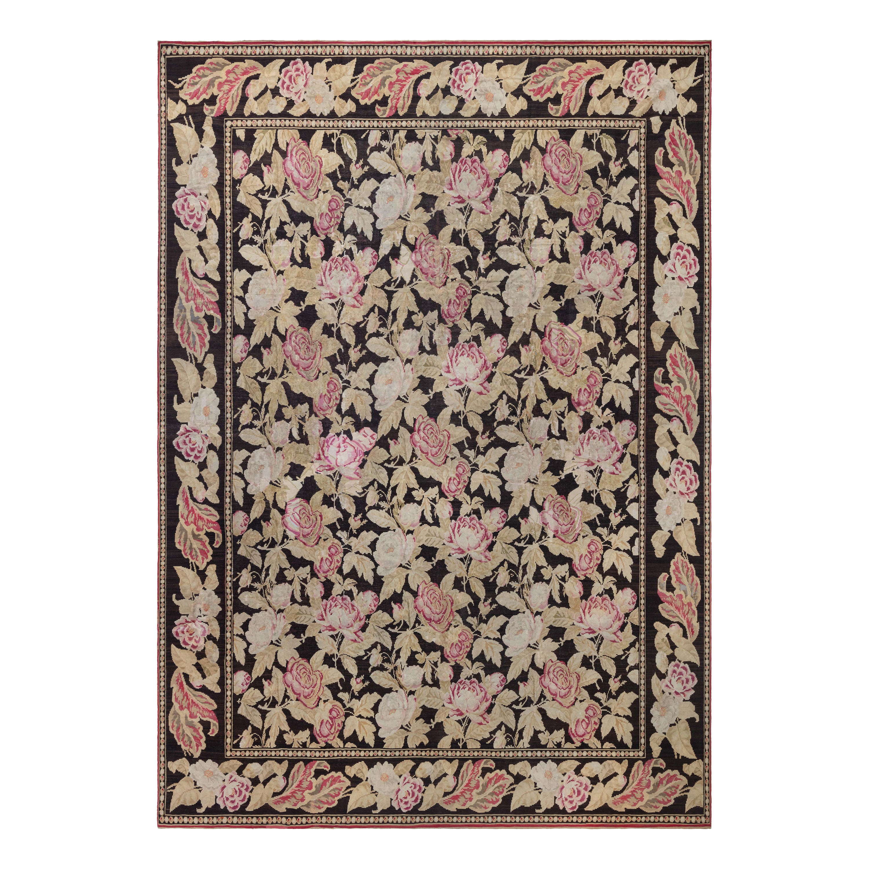 Doris Leslie Blau 19th Century Russian Bessarabian Botanic Wool Rug