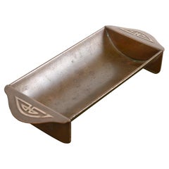 Heintz Arts & Crafts Sterling Silver on Bronze Catchall or Pen Tray