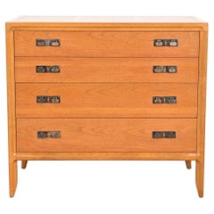 Mastercraft Mid-Century Modern Hollywood Regency Walnut Chest of Drawers, 1960s