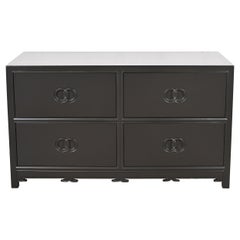 Michael Taylor for Baker Furniture Far East Collection Black Lacquered Dresser
