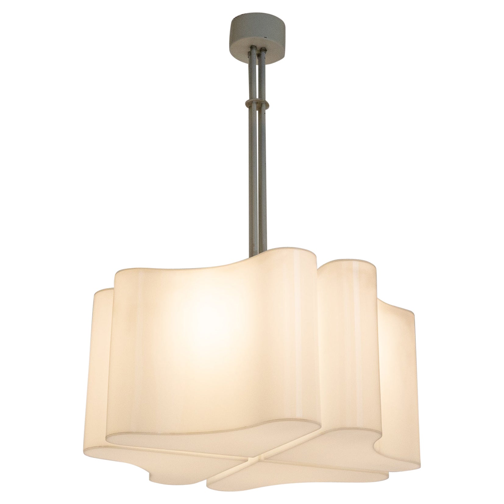 Ciondolo o lampadario Ambasciata di Vittorio Introini per Stilnovo, anni '70