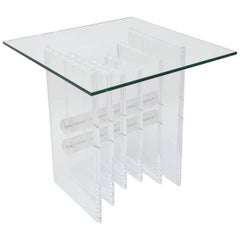 Used Mid-Century Modern Lucite Coffee Table Base 