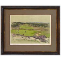 Sunningdale, Signed by Cecil Aldin, First Edition Photolithograph, 1922