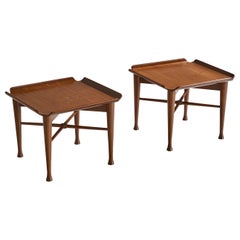 Lawrence Peabody, Beistelltische, Nussbaum, USA, 1960er Jahre
