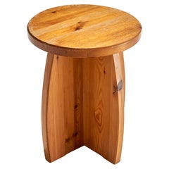 Swedish Designer, Stool, Pine, Sweden, 1970s