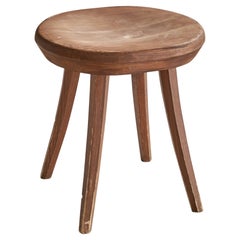 Tervasaaren Puutyötehdas, tabouret, pin teinté, Finlande, années 1960