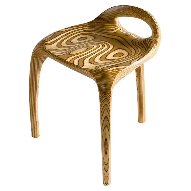 Ammar Kalo, "Strati" Baltic Birch Three Legged Stool, United Arab Emirates, 2016