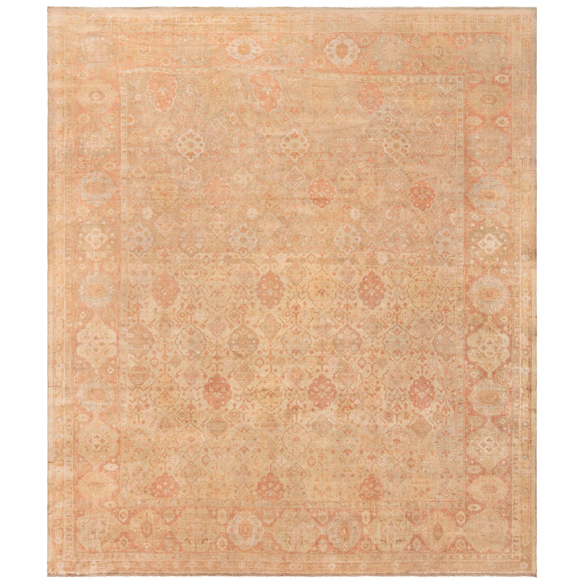 Doris Leslie Blau Antique Indian Amritsar Handmade Wool Rug