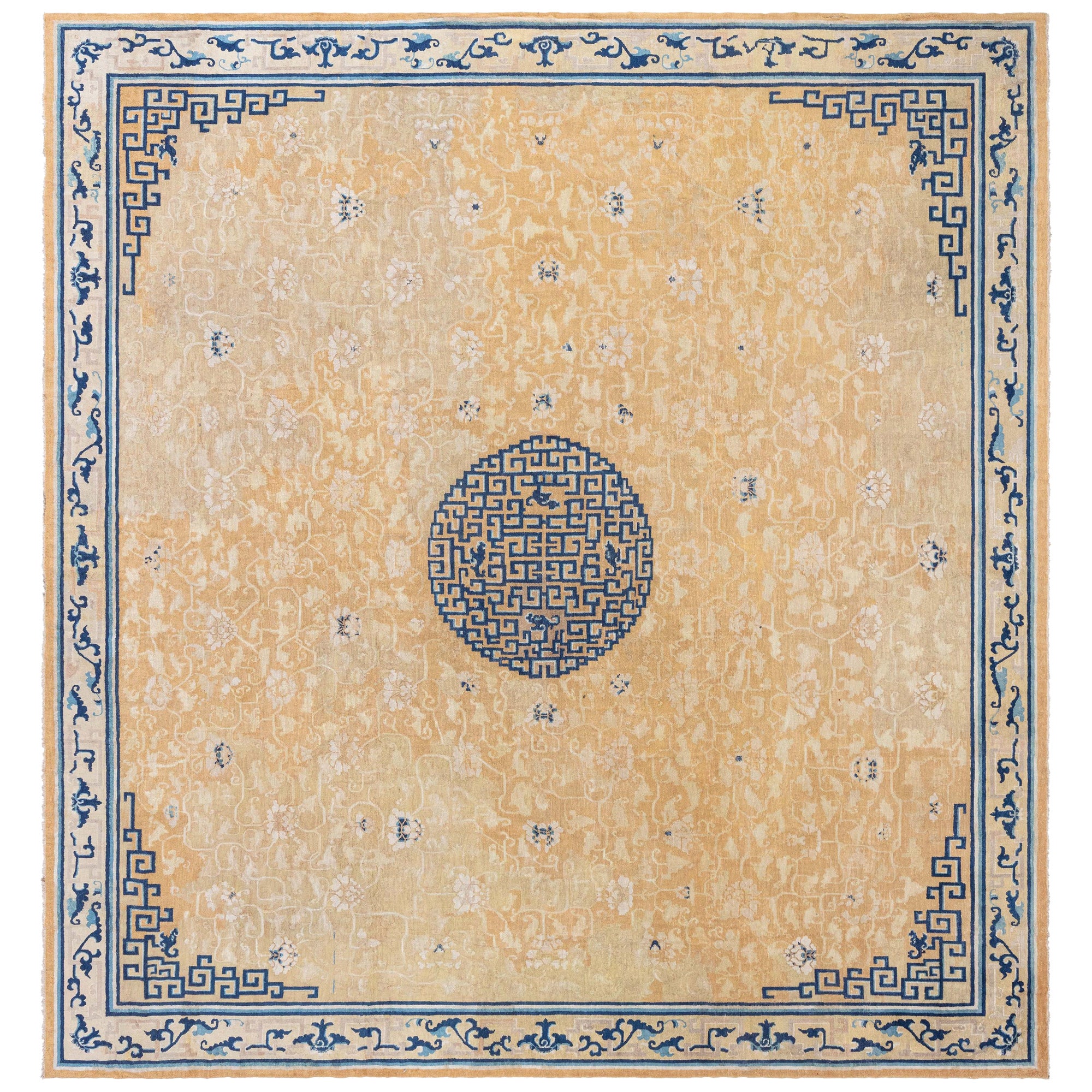 Doris Leslie Blau Large Authentic 19th Century Chinese Handmade Rug