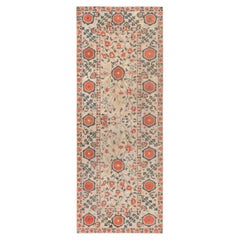Doris Leslie Blau 19th Century Samarkand Orange Handmade Wool Rug