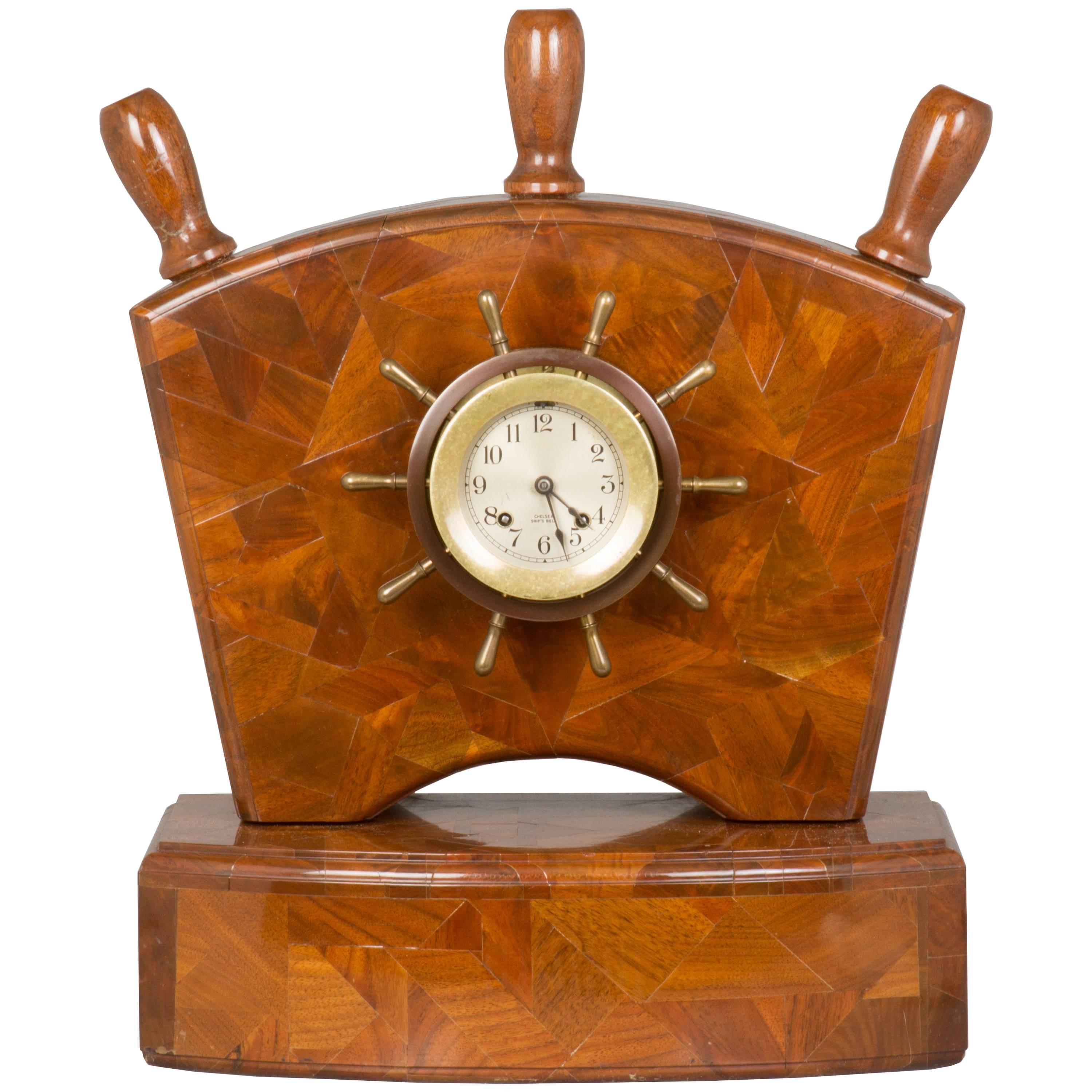 Nautical Chelsea Ship's Bell Clock For Sale
