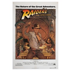 Affiche US 1 du film Les Aventuriers de l'Arc perdus R1982, Richard Amsel