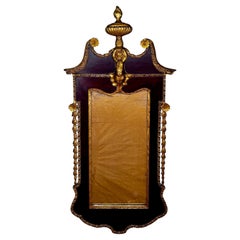 Espejo Dorado De Caoba Y Parcela Jorge II