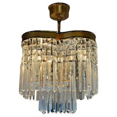 Antique French Gilt Bronze and Crystal Chandelier