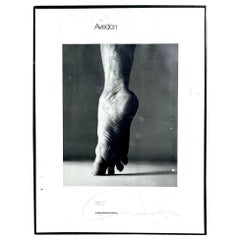 Vintage Boho Signed Richard Avedon Exhibition Poster