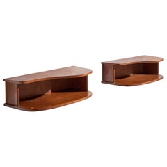 Danish Designer, Nightstands, Teak, Denmark, 1950s
