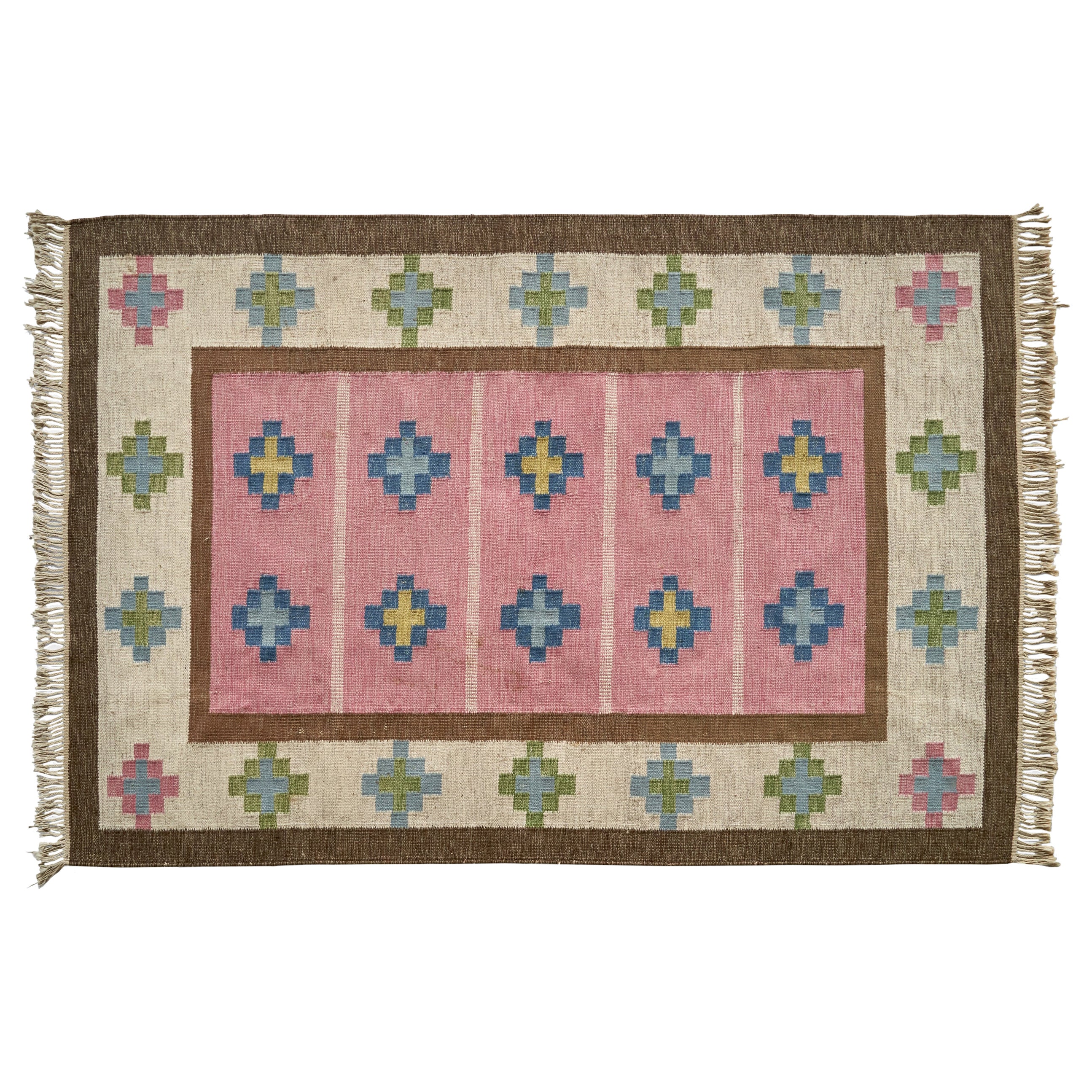 Diseñador sueco, alfombra, lana, Suecia, años 1960
