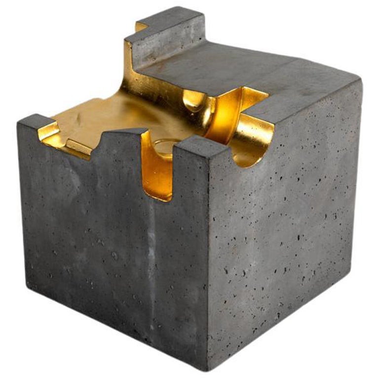 Stacklab, "Gold Cube", Contemporary Side Table, Canada, 2016