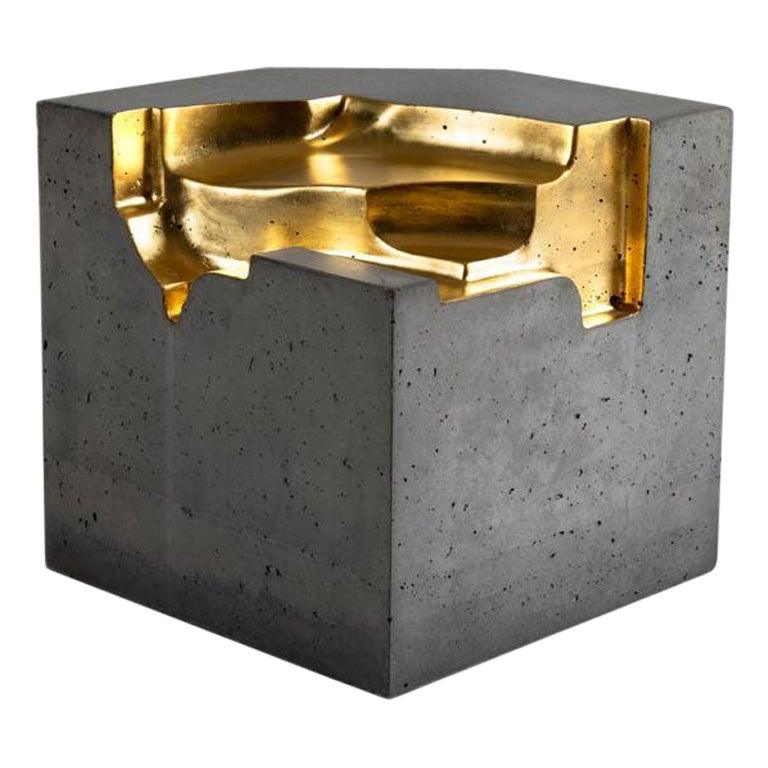 Stacklab, "Gold Cube", Contemporary Side Table, Canada, 2016